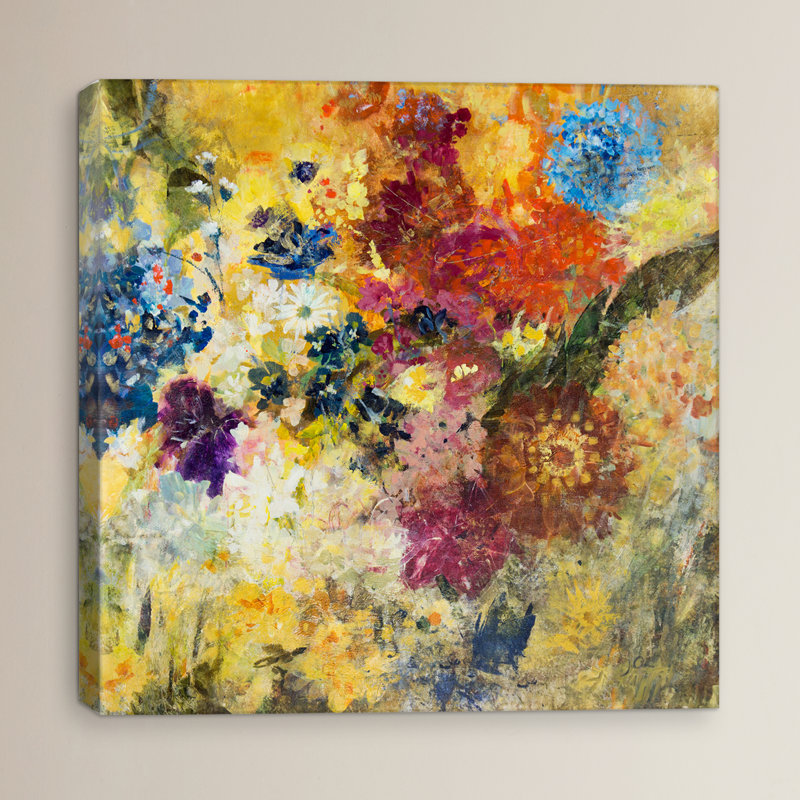 "unattached bouqet" , reproduction d’art sur toile tendue, H 18 po x l 18 po x P 1,5 po