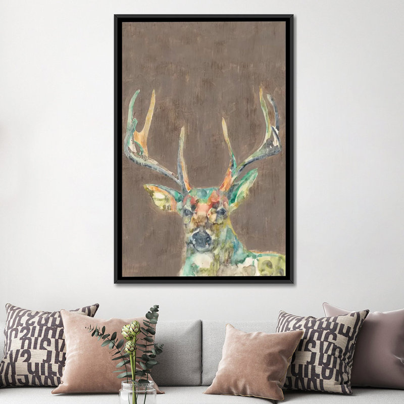« rustique sauvage i », reproduction sur toile, H 26 po x l 18 po x P 1,5 po, Toile avec cadre noir, Pas de tapis