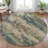 Machine Washable Indoor/Outdoor Xhevrie Teal Rug-112027317