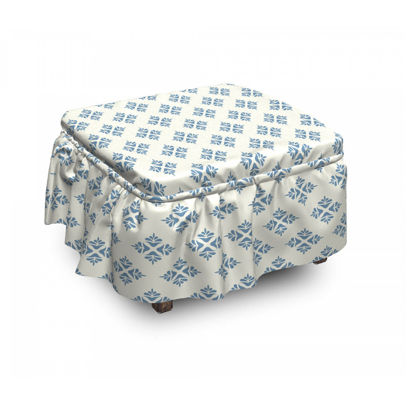 Box Cushion Ottoman Slipcover