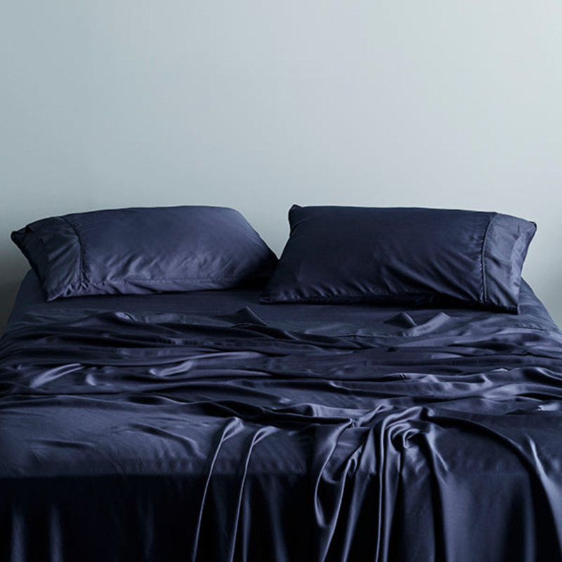 Signature Sateen Sheet Set, Queen Sheet Set with 3 Additional Pieces, Ocean