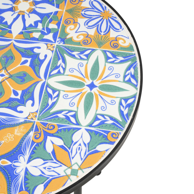 Patio Side Table With Graceful