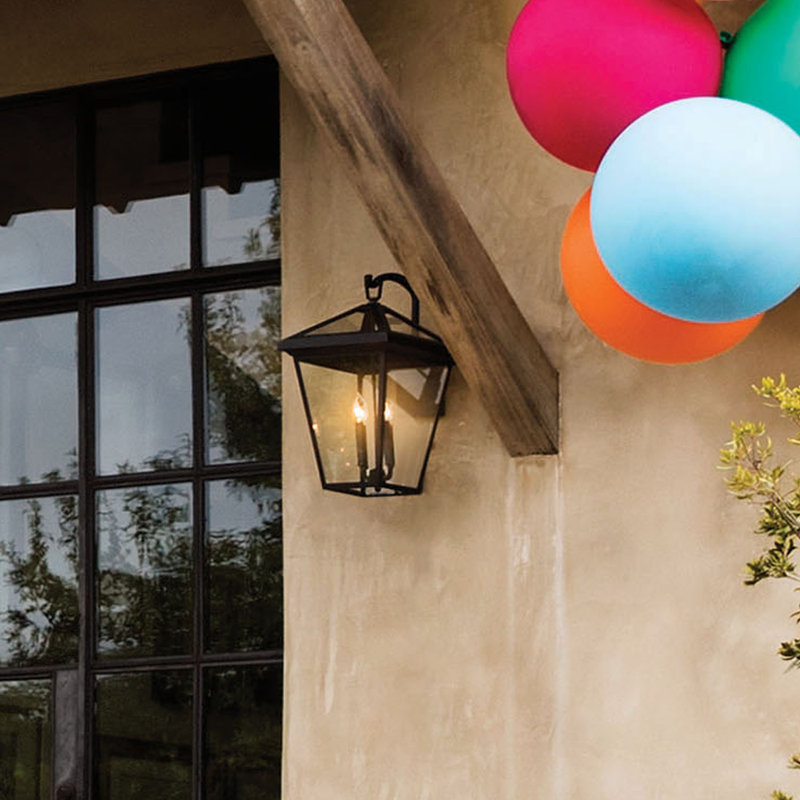 Alford Place 4-Light Outdoor Wall Lantern, Museum Black