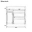 Meuble-lavabo de style forêt de 30 po Weidman - autoportant, compact pour les petites salles de bain, lavabo en céramique lisse, rangement de tiroir double couche, espaces de construction classiques, cuve à teinture, grand
