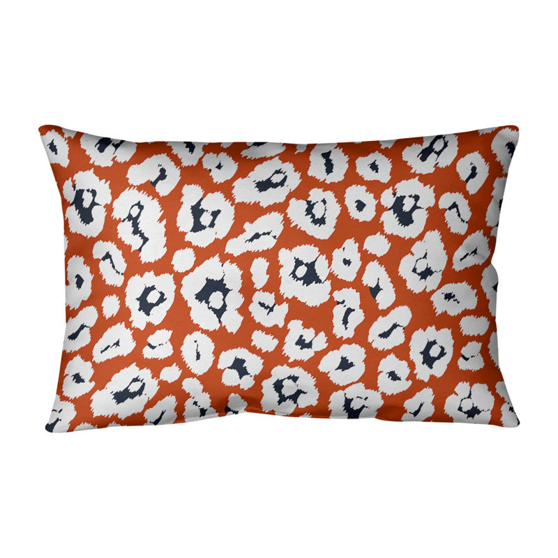 Housse de coussin rectangulaire Chicago football, Croisé en coton, Orangé