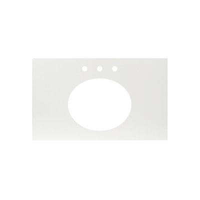Plateau de meuble-lavabo simple 36,5 po
