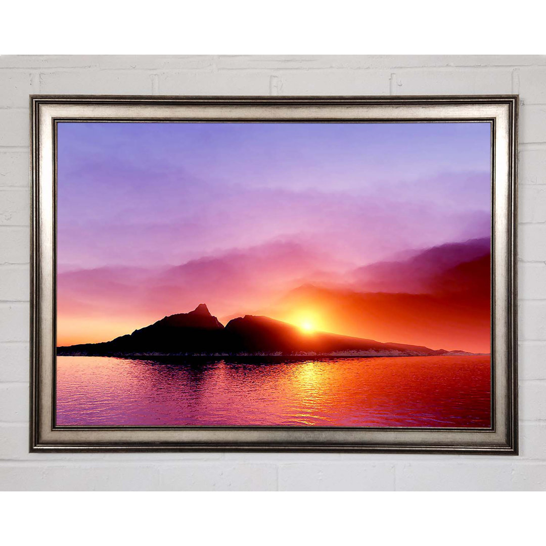 As The Sun Peeps Over The Mountain Ocean - Single Picture Frame Art Prints