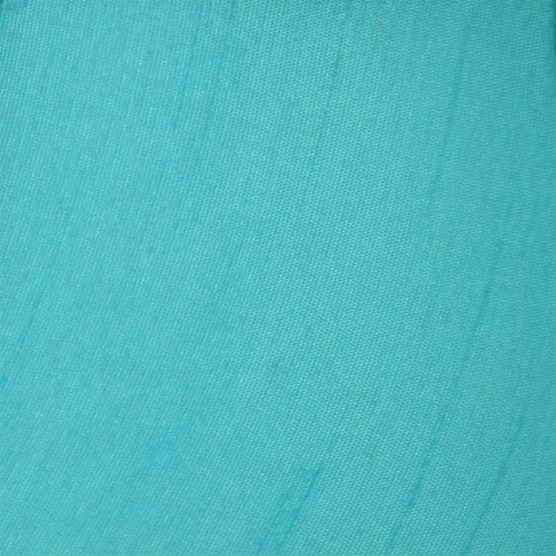 Abat-jour cloche en soie / shantung H 7 po x l 9 po (araignée), Bleu sarcelle