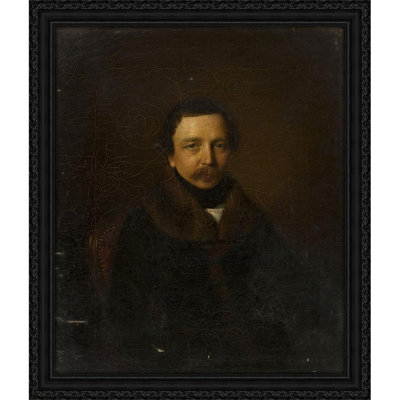 Portrait of a man in a coat with a fur collar
