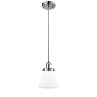 Luminaire suspendu conique à 1 lumière Wilmoth
