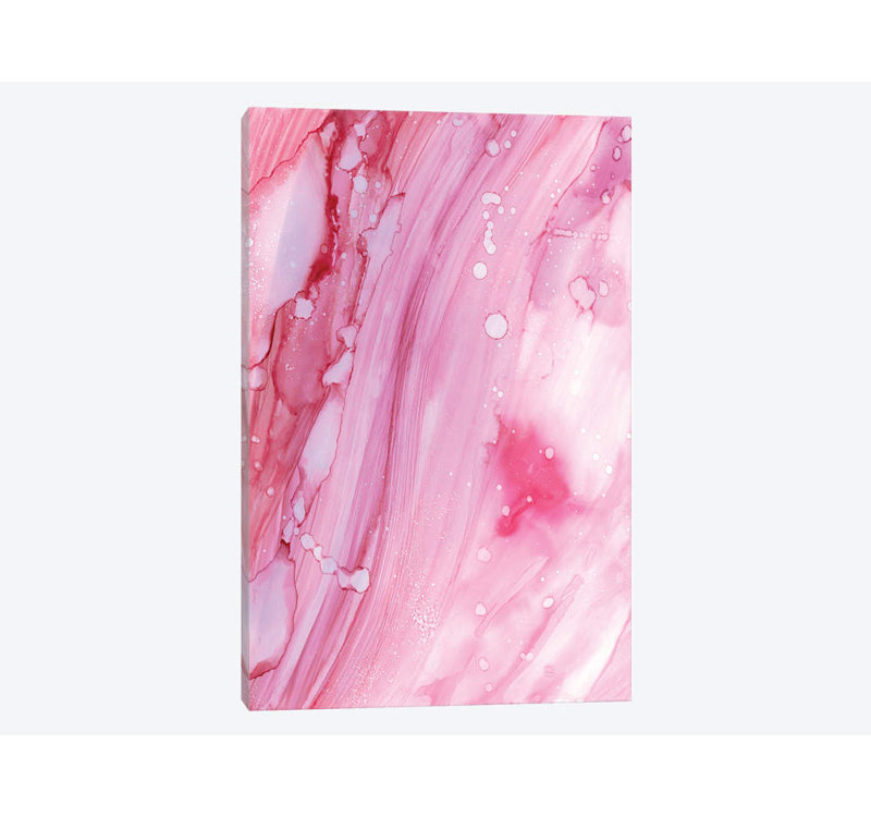 «Pink Galaxy», impression sur toile, H 40 po x l 26 po x P 1,5 po, Pas de tapis, Toile tendue