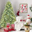 Arbre de Noël illuminé bleu-vert 5pi-14611400-14611402