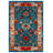 Gracilynn Collection Digital Print Cotton-Polyester Blue Floral Rug-795602943