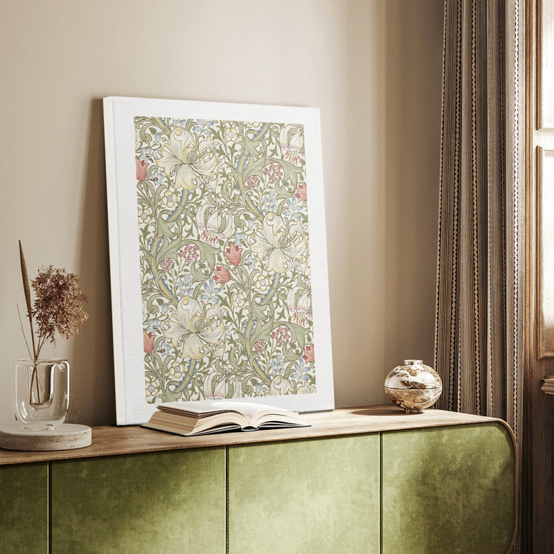 Imprimé floral rétro CCVVI, H 19 po x l 13 po