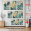 Or et sarcelle, feuille de Monstera, impression sur toile, ensemble botanique moderne (ensemble de 3)-118095938