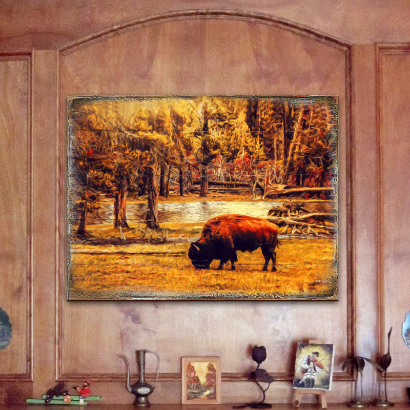 Bloc de bois bison Schoonover, H 20 po x l 29 po x P 1po