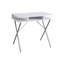 Bureau d'ordinateur Enhaut, bureau à domicile, ordinateur portable, tablettes de rangement, L 31 po, bureau, métal, stratifié, blanc, gris