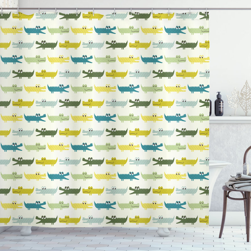 Shower Curtain with Hooks Included, 75"H x 69"W