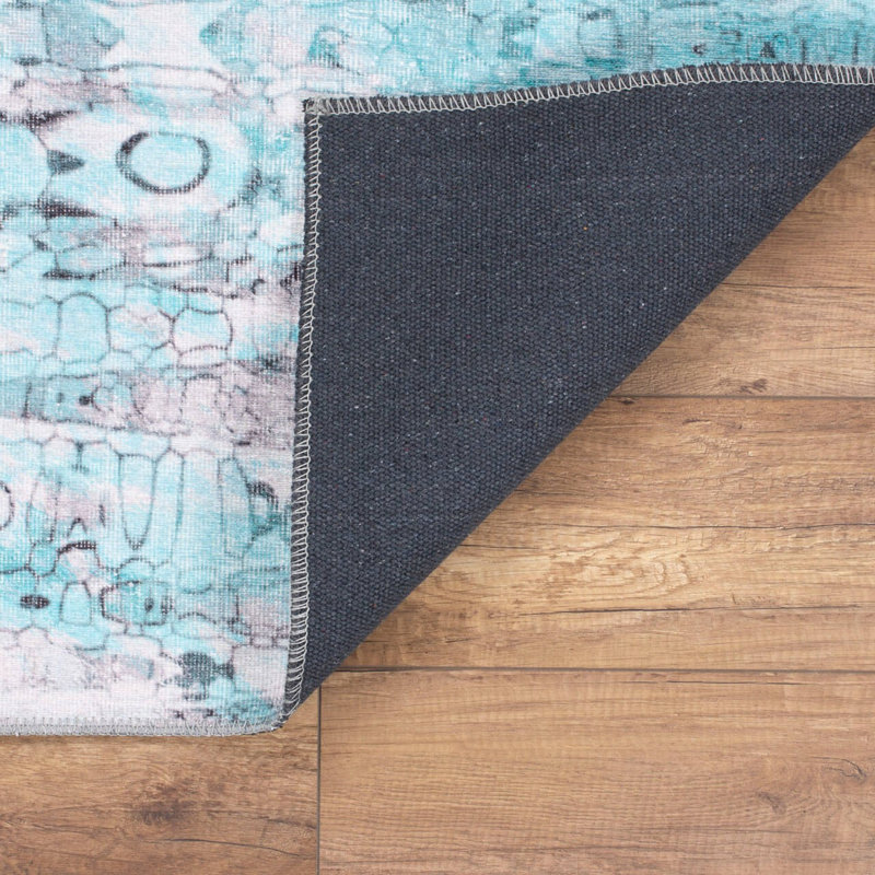 Premium Machine Washable Carpet, 4.6 x 6.2 Feet, 100% Polyester, 1850 g/m² | Pile Height: 0.2 Inches | Eco-Friendly Recycled Poly Cotton Underside | Perfect for Living Room, Bedroom, and High-Traffic Areas