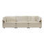 Canapé modulaire en U avec repose-pieds réversible, canapé d'angle convertible 5 places avec 2 repose-pieds, canapé doux minimaliste moderne et canapé de salon, chenille beige-659605385-659605386