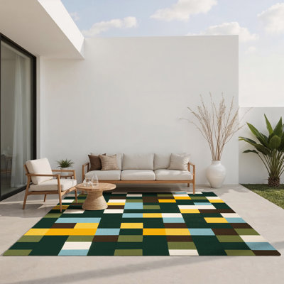 Digital Dunes Indoor And Outdoor Area Rug