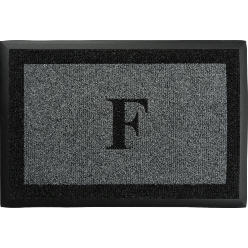 Tapis d'extérieur antidérapant Asai, Gris, F, l 24 po x L 48 po