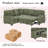L-Shaped Sectional Sofa Bed
