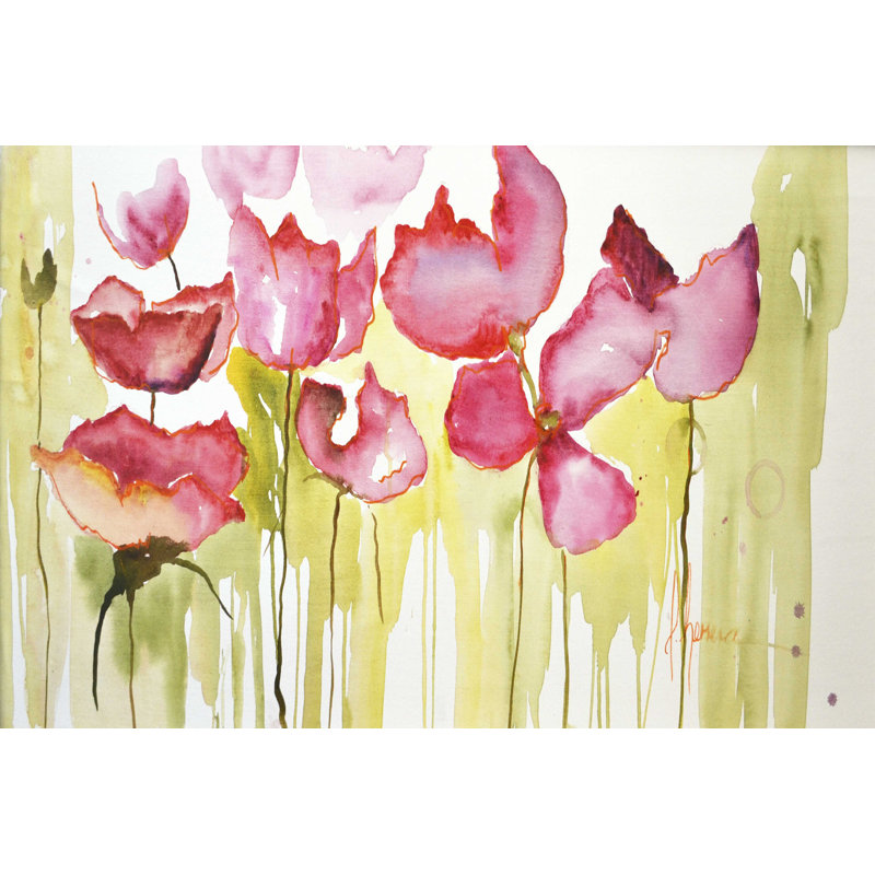 Flores horizontales I, H 8 po x l 12 po