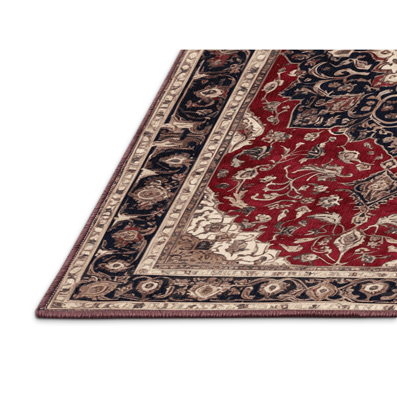 Tapis brun lavable à la machine, Rectangle 6 pi x 9 pi