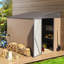 Bonsal 6 ft. W x 8 ft. D Galvanized Steel Pent Garden Shed