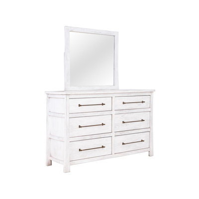 Commode 6 tiroirs White Roots