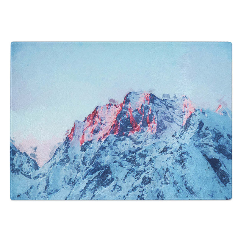 Glass Mountain Peak in Russia in Abstract Chopping Board, 39 cm W x 28.5 cm L