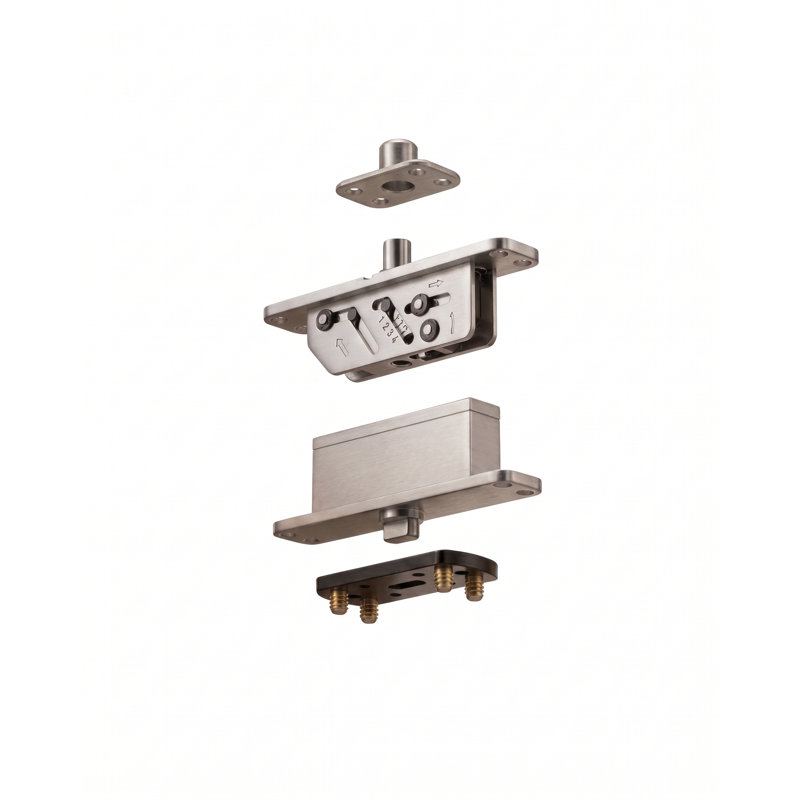 Axis Pivot System Concealed Mechanical Self-Closing Door Hinge Kit