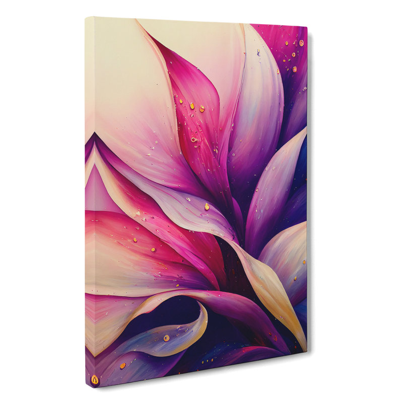 Abstract Flower No.1 - Wrapped Canvas Print, 50cm H x 35cm W x 3cm D