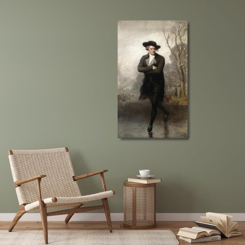 «The Skater» par Gilbert Stuart - Art mural sur toile tendue avec châssis, H 40 po x l 28 po