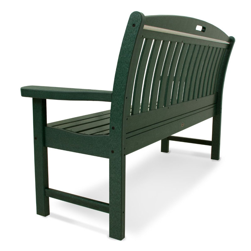 Banc nautique POLYWOOD, Vert forêt, H 37,5 po x l 63,75 po x P 25 po