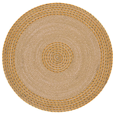 Braided Hand Woven No Pattern Indoor Rug