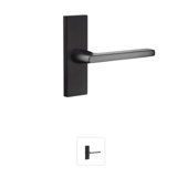 Flat Privacy (Bed & Bath) Door Lever with Rectangle Rosette