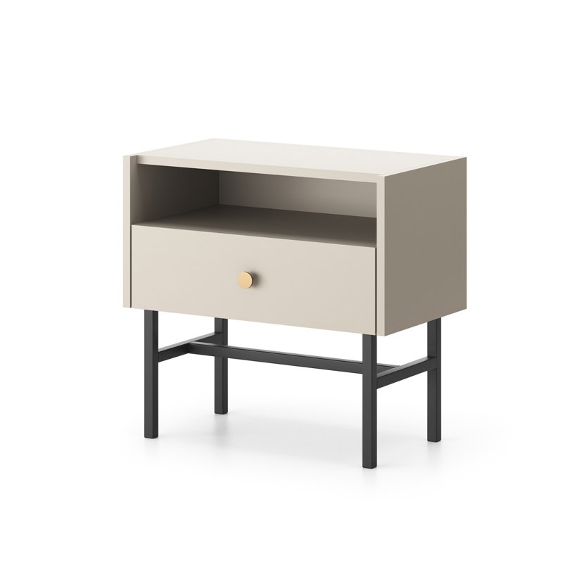 DIVIENNE bedside  table, Beige