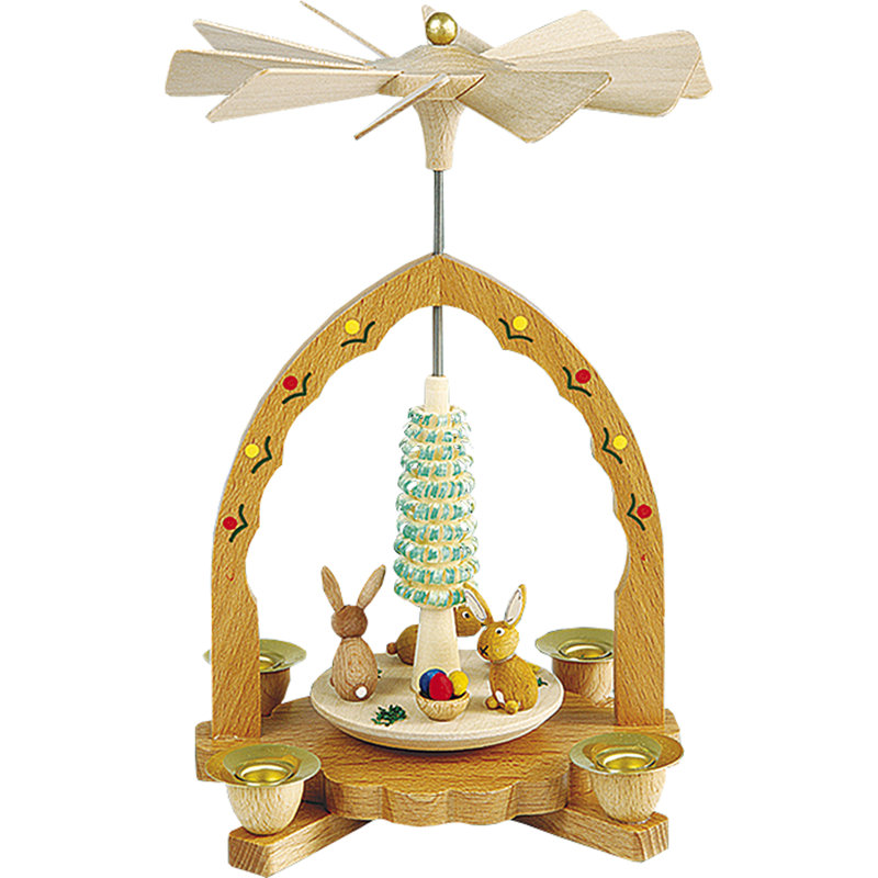 Candélabre à pyramide lapins Richard Glaesser