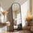 Full Length Mirror Arched Standing Floor Mirror with a Frame
