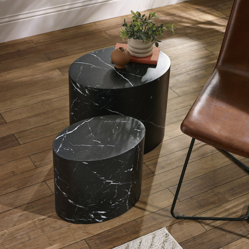 2 - Piece Living Room Table Set, Black