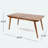 Rectangular Wood Outdoor Dining Table , 68.5'' in. W 37.5'' in. D