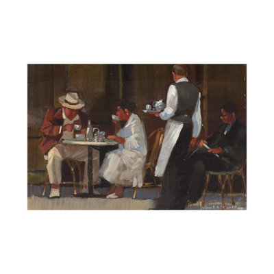 Breakfast On Jermyn Street by John Haskins - Wrapped Canvas Gallery-Wrapped Canvas Giclée