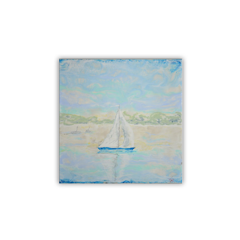 «Monoscape XXIX», art mural par Karen Biery, Black Floater Framed, H 20 po x l 20 po