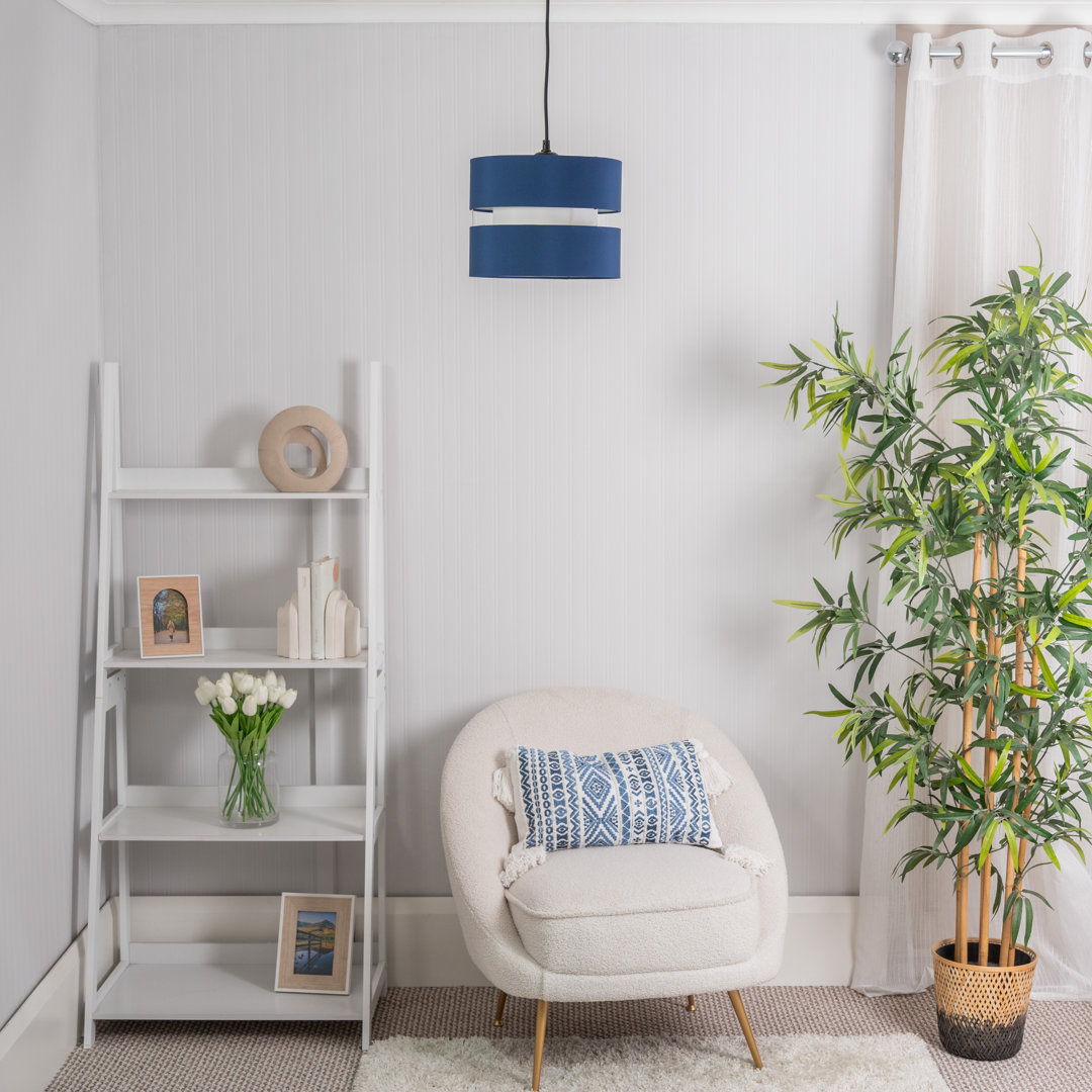 19cm H Blended Fabric Drum Pendant Shade