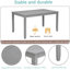 Table de salle à manger rectangulaire avec banc, table de cuisine idéale pour les petits espaces et les réunions de famille, assurant confort et style.-5598222-5598258-5598221