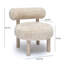 Vegan Shearling Accent Chair-1486072832