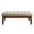 Elle Decor Claire Button Tufted Upholstered Bedroom Bench with Wooden Legs-23508418