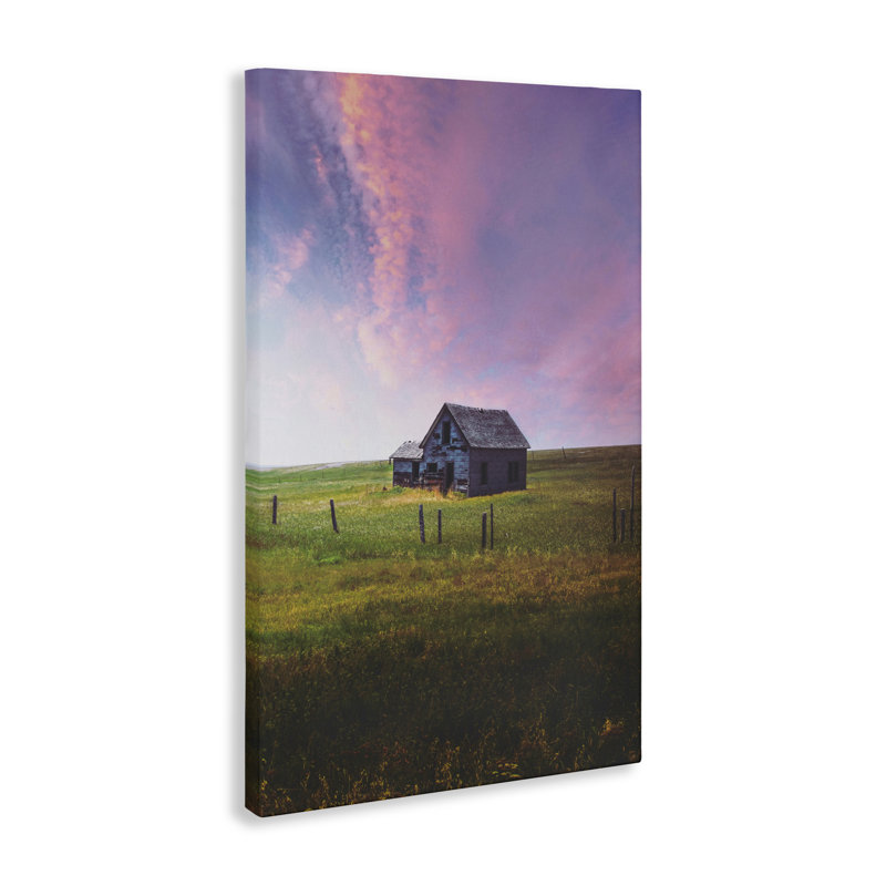 «Kinship Cottage & Pastel Sky», conception par Annie Bailey Art, H 24 po x l 16 po